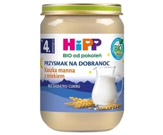 HiPP Bio Manų kruopos su pienu kūdikiams po 4 mėnesio, 190 g