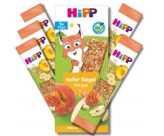HiPP BIO minkštųjų avižų ir vaisių BAR PEACHES 5x20g po 3 metų