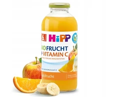 HIPP BIO MULTIFRUCHT SULTYS SU VITAMINU C 500ml 6m EKOLOGIŠKAS