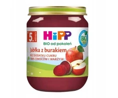 HiPP BIO Obuoliai su burokėliais vaikams po 5 mėnesių, be pridėtinio cukraus, 125g