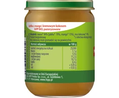 HiPP BIO obuolių, mangų ir kokosų desertas 160g po 5 mėn
