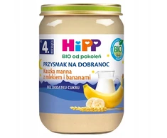 HiPP BIO Pieniška bananų manų košė po 4 mėnesio X6