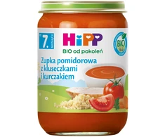 HiPP BIO Pomidorų sriuba su kukuliais ir vištiena po 7 mėnesio 190 g