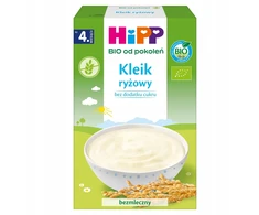 HiPP BIO RYŽIŲ KLIJAI, be cukraus, BE PIENO 200g po 4 mėn.