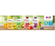 HiPP BIO vaisių putėsiai PEARS BANANAS KIWI 100g po 6 mėn.