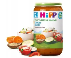 HIPP BIO VEGETARIŠKAS DARŽOVŲ RISOTAS SU AMARANTU SVEIKA VAKARIENĖ 12m