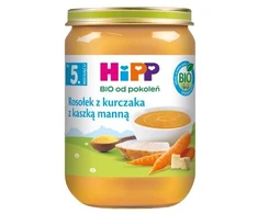 HiPP BIO vištienos sultinio miltai su manų kruopomis po 5 mėnesio, 190 g