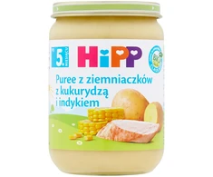 HiPP Bulvių tyrė su kukurūzais ir kalakutiena BIO 190g po 5 mėn