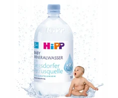 HIPP MINERALINIS VANDUO KŪDIKIAMS NUO GIMIMO SAUGU KŪDIKUI NATŪRALUS 1L