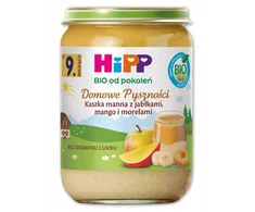 Hipp Naminiai skanėstai Manų kruopų košė su obuoliais, mangais, abrikosais 190g 9m+