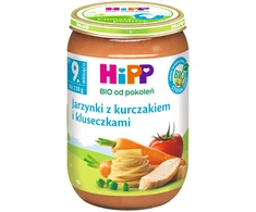 Hipp vakarienė DARŽOVĖS SU VIŠTA IR KDUKULINIAI nuo 9 mėn. 220 g