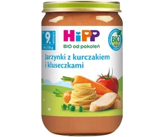 Hipp vakarienė DARŽOVĖS SU VIŠTA IR KDUKULINIAI nuo 9 mėn. 220 g