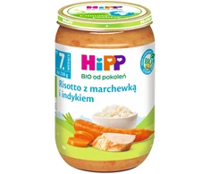 Hipp vakarienė RISOTO SU morkomis ir kalakutiena nuo 7 mėnesių 220 g