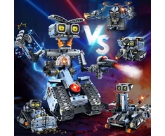 HiWEEGO BLOKŲ ROBOTO NUOTOLINIO KONTROLĖ RC TANK TRANSPORTO PRIEMONĖS LED PROGRAMAVIMAS 5in1 699vnt.