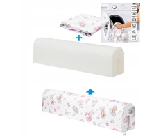 Hobby Kids Ochraniacz do łóżeczka na barierkę - Ochraniacz piankowy i su bawełny 80 cm