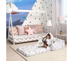 HOBBY kids Turistinė lovytė PRZENOŚNE, Kanapa dla dziecka, čiužinys składany 128x70