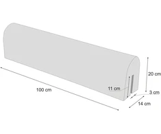 Hobbygarden Ochraniacz do łóżeczka na krawędzie Piankowy 100cm
