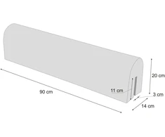 Hobbygarden Ochraniacz na krawędzie łóżeczka Piankowy 90 cm