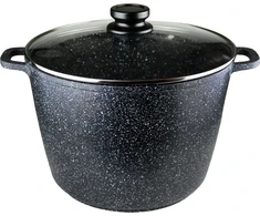 Hoffner puodas su dangčiu, 6.5 L, marmurinė danga