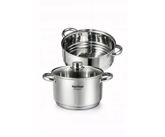 Hoffner STEAMER POT STEAMER 3 L POT INDUKCINIAI DUJINIAI