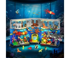 Hogokids BLOKŲ AQUARIUM BOOK KOLEKCIJA SHARK OCTOPUS LED RINKINYS