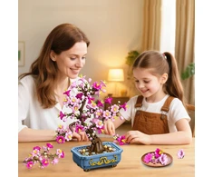 HOGOKIDS VYŠNIŲ GĖLIŲ BONSAI 775 ELEMENTAI BOTANIKOS KOLEKCIJA NAMŲ APDAILOS