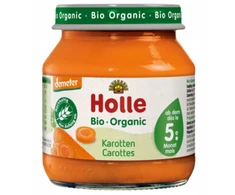 HOLLE BIO CARROTS 5m 125g DEMETER PIRMOJI DARŽOVĖS VAKARIENĖS PATIEKALAS