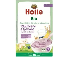 HOLLE BIO PIENINIŲ RYŽIŲ GRITĖS SU uogomis IR BANANAIS NUO 6 MĖNESIŲ 200g