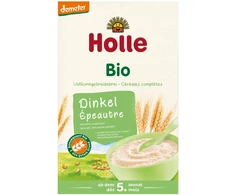 Holle BIO pilno grūdo speltų košė, be pieno Demeter 250g nuo 5 mėn.