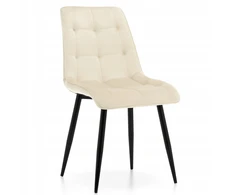 Home Design CHIC VELOUR UUPminkšta kėdė, šviesiai smėlio spalvos aksomas