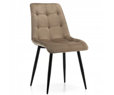 Fotelis Home Design Chic velvet krėslas, tamsiai smėlio spalvos