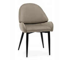Home Design GLAMOUR MINKŠTA KĖDĖ VALGOMO KAMBARYS SVETAINE VELIURAS BERGAMO TAMSIAI BEIGE