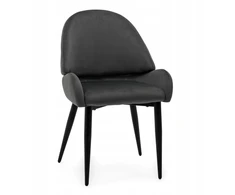 Home Design GLAMOUR MINKŠTA KĖDĖ VALGOMO KAMBARYS SVETAINE VELIURAS BERGAMO PILKA
