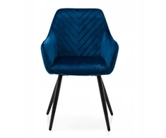 Home Design MINŠTA AKSOMINĖ KĖDĖ, NAVY VELVET, SVETAINĖ, VALGOMAS, MODERNA