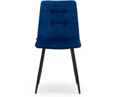 Home Design MINŠTA DYGINĖ AKSOMINĖ KĖDĖ, NAVY MĖLYNA