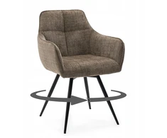 Home Design MINŠTA SUKAMA ŠENILĖ KĖDĖ SVETAINEI QUATTRO BROWN