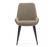Home Design VELUR MINKŠTA KĖDĖ VALGOJAM, SVEČIAVAI, TAMSIAI BEIGE, GLAMUR, MODERNA