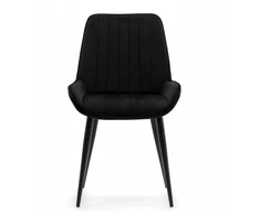 Home Design VELUR MINKŠTA KĖDĖ VALGOMOJE SVETAINEI, Juodas GLAMOUR, MODERNA