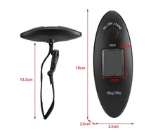 HOOK TRAVEL BAGAŽO svarstyklės, TURISTAS, ORO UOSTAS, RANKINIS LCD, IKI 40KG