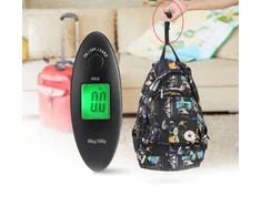 HOOK TRAVEL BAGAŽO svarstyklės, TURISTAS, ORO UOSTAS, RANKINIS LCD, IKI 40KG