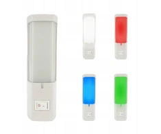 HOROZ Lampka Nocna Wtykowa LED 0,4W DORA Mix Barw (Baltas/Czerw/Ziel/Nieb)