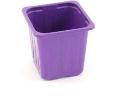 Hortes Kvadratinis daigų vazonėlis 6.5x6.5x7cm šviesiai violetinis