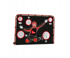 HUDORA floorball goal with goal wall, hockey goal red