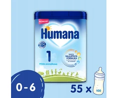 HUMANA 1 5HMO MLEKO MODYFIKOWANE POCZĄTKOWE OD NARODZIN W PROSZKU 750G