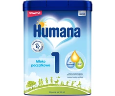 HUMANA 1 HMO PIENO MILTELIAI kūdikiams SU DHA NUO GIMIMO 750 g