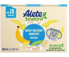 Humana ALETE GERIAMI GRŪDAI RYŽIŲ PIENAS BANANAI GRŪDAI 2 PAKUOTĖ