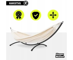 Hypermotion Sodo hamakas + arkinio metalinio rėmo komplektas - paruošta poilsio zona