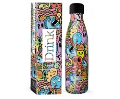 I Drink Spalvingas termo butelis gėrimams Coffee Tea Thermos 500ml Plieninis vandens butelis