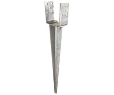 Į žemę įkasamas tvirtinimo pagrindas PSGR Domax 0-120x65x700x2.0mm
