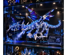 Ice Dragon Blocks 1646 vnt. LED judančių sparnų mechaniniai drakono statybiniai blokai